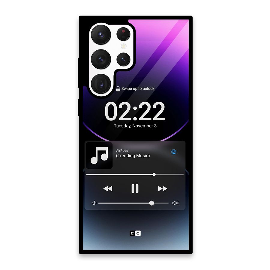 Trending Music Glass Back Case for Galaxy S22 Ultra 5G