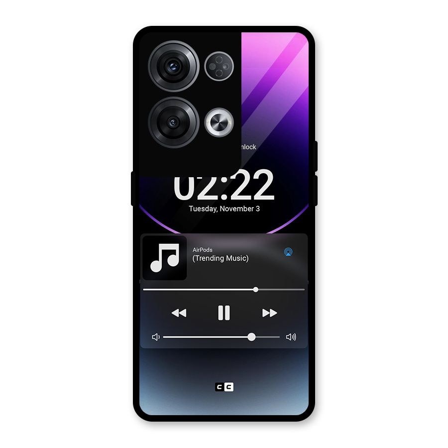 Trending Music Glass Back Case for Oppo Reno8 Pro 5G