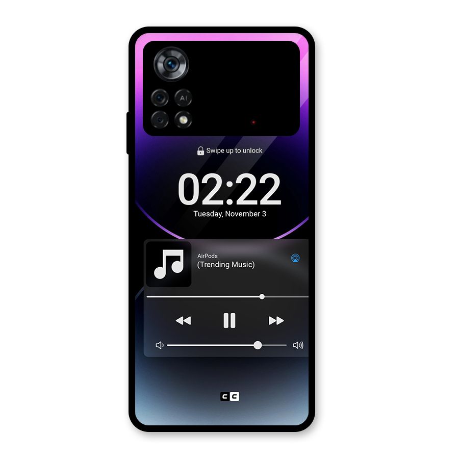 Trending Music Glass Back Case for Poco X4 Pro 5G