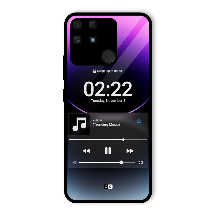 Trending Music Glass Back Case for Realme Narzo 50A