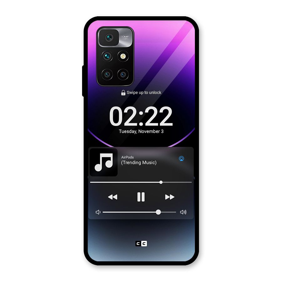 Trending Music Glass Back Case for Redmi 10 Prime