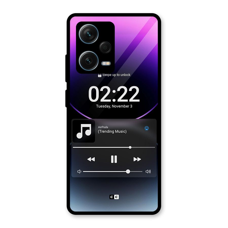 Trending Music Glass Back Case for Redmi Note 12 Pro Plus 5G