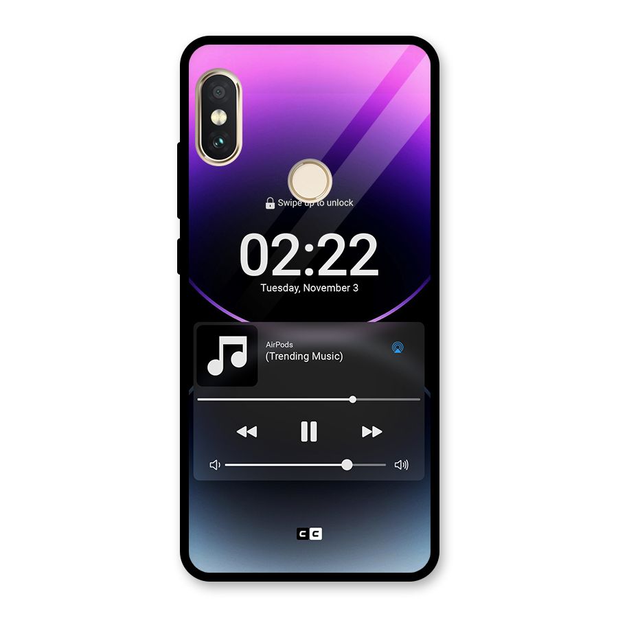 Trending Music Glass Back Case for Redmi Note 5 Pro