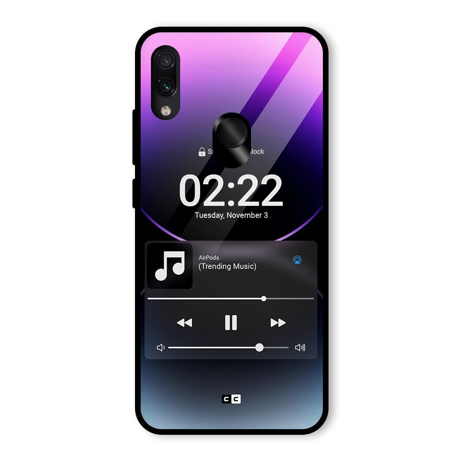 Trending Music Glass Back Case for Redmi Note 7