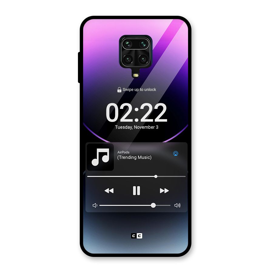 Trending Music Glass Back Case for Redmi Note 9 Pro