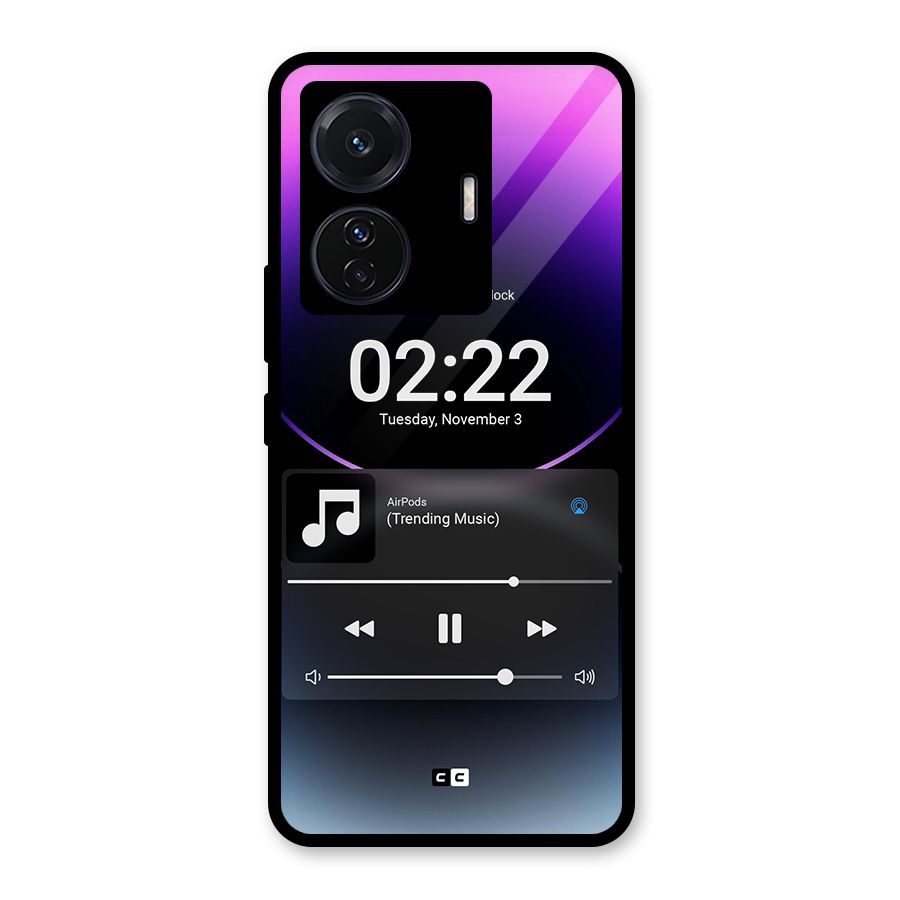 Trending Music Glass Back Case for Vivo T1 Pro