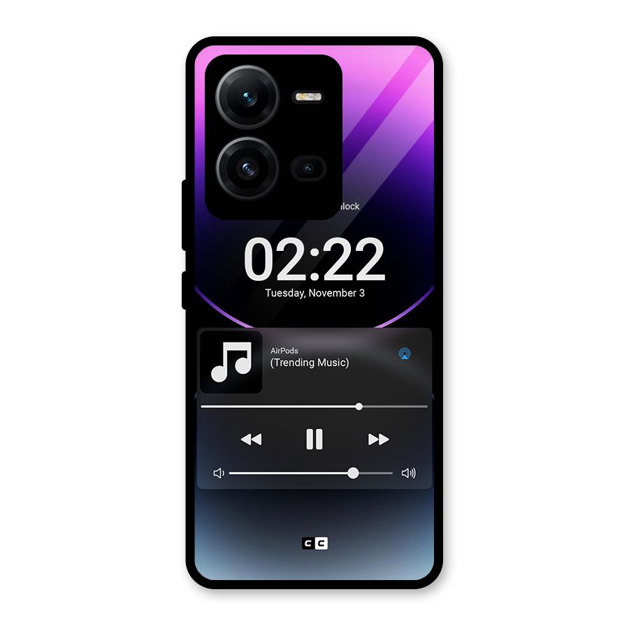 Trending Music Glass Back Case for Vivo V25