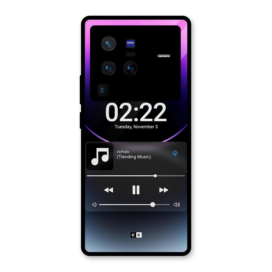 Trending Music Glass Back Case for Vivo X80 Pro