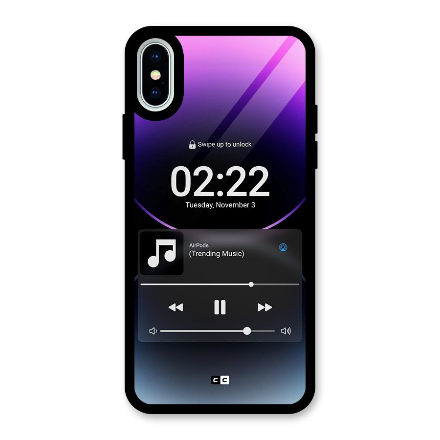 Trending Music Glass Back Case for iPhone X