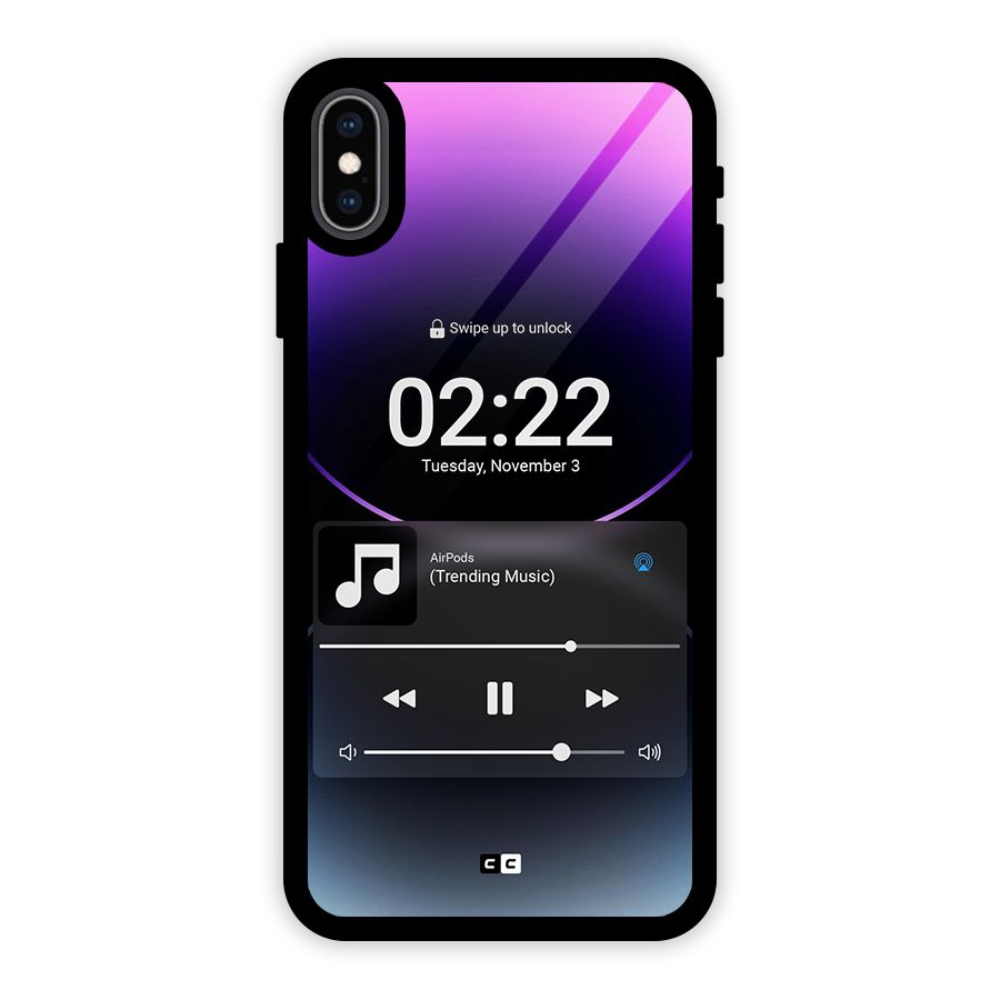 Trending Music Glass Back Case for iPhone XS Max