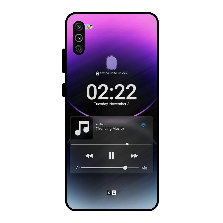 Trending Music Metal Back Case for Galaxy M11
