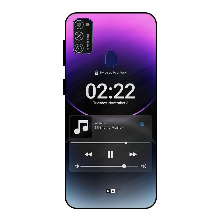 Trending Music Metal Back Case for Galaxy M21