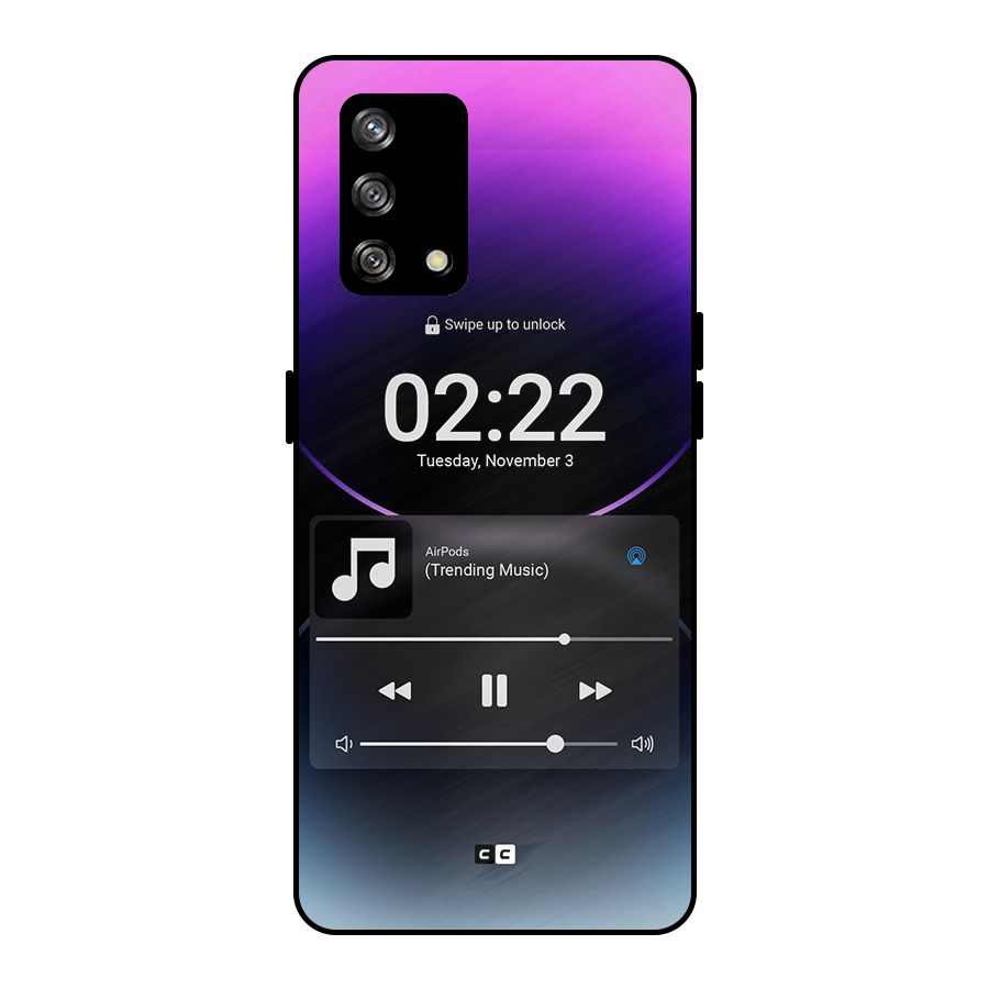 Trending Music Metal Back Case for Oppo F19