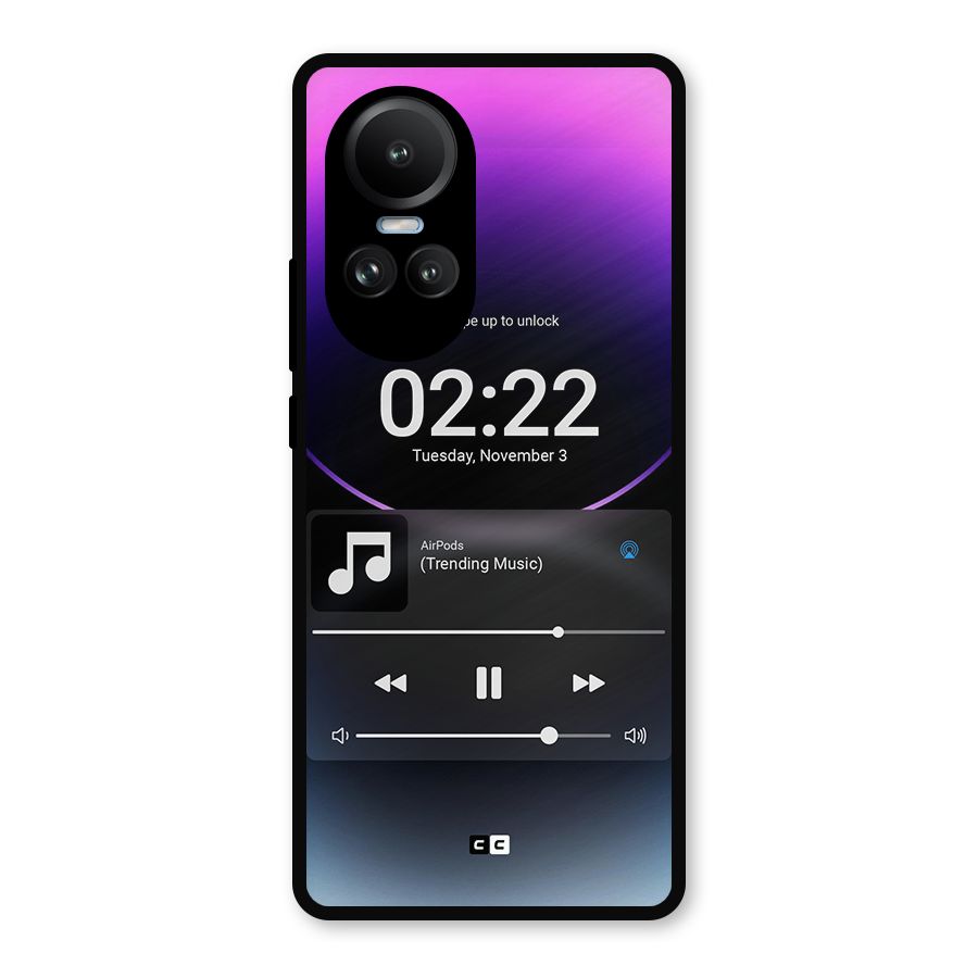 Trending Music Metal Back Case for Oppo Reno10