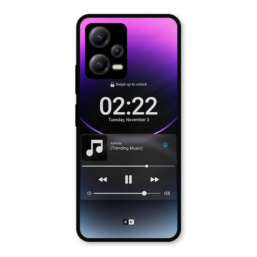 Trending Music Metal Back Case for Redmi Note 12 5G