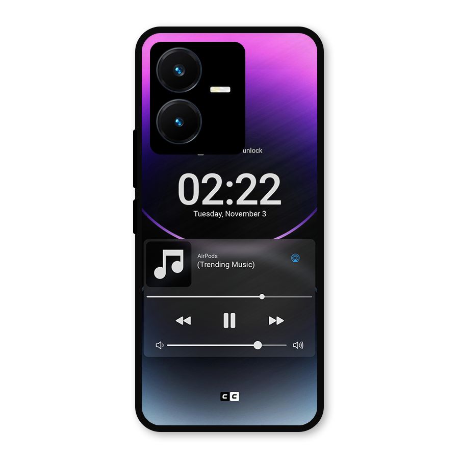 Trending Music Metal Back Case for Vivo Y22