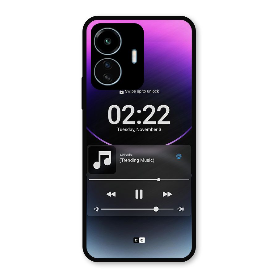 Trending Music Metal Back Case for vivo iQOO Z6 Lite 5G
