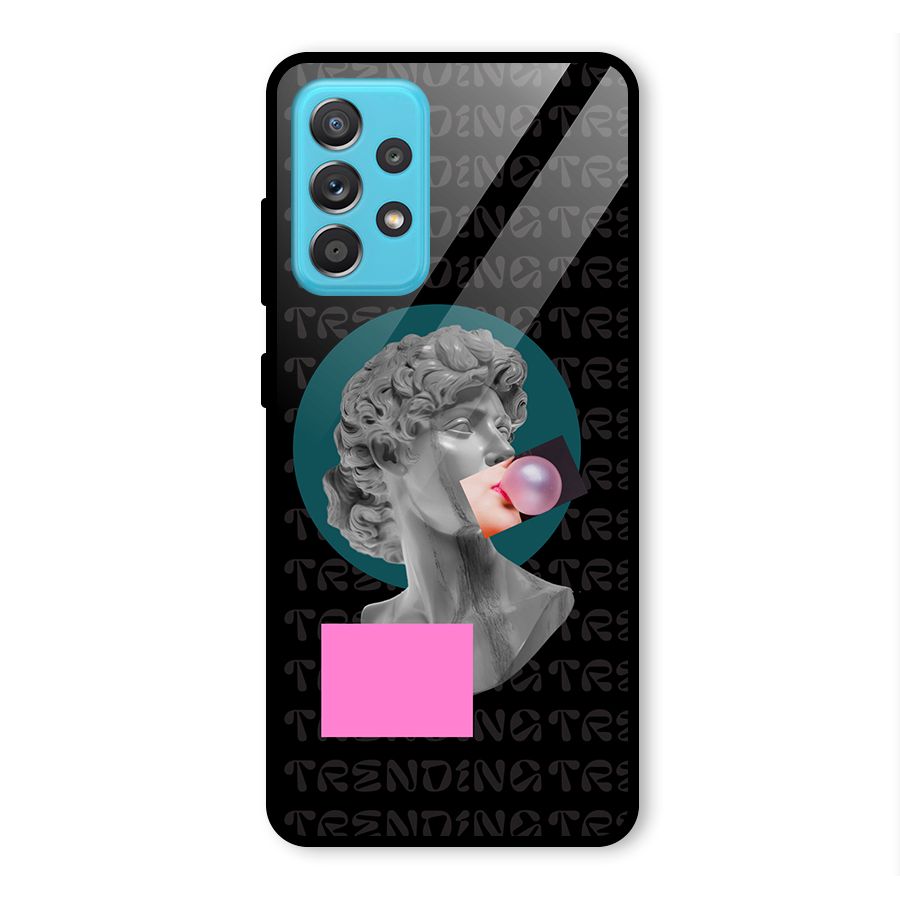 Trending Typo Glass Back Case for Galaxy A52s 5G