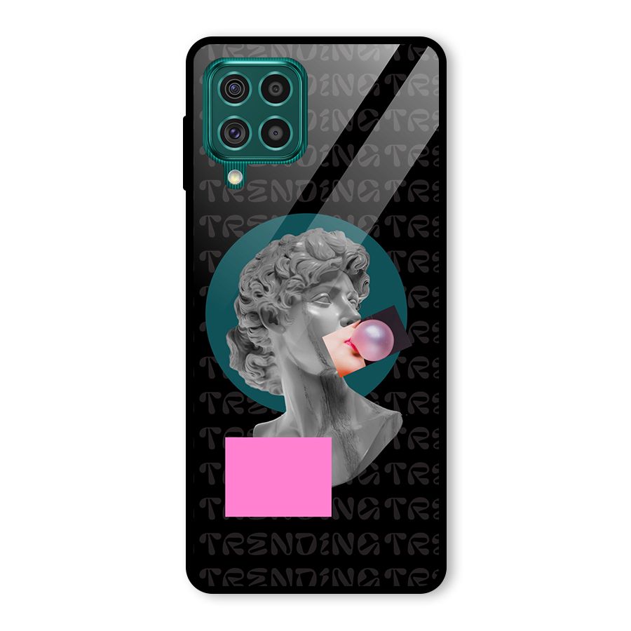 Trending Typo Glass Back Case for Galaxy F62
