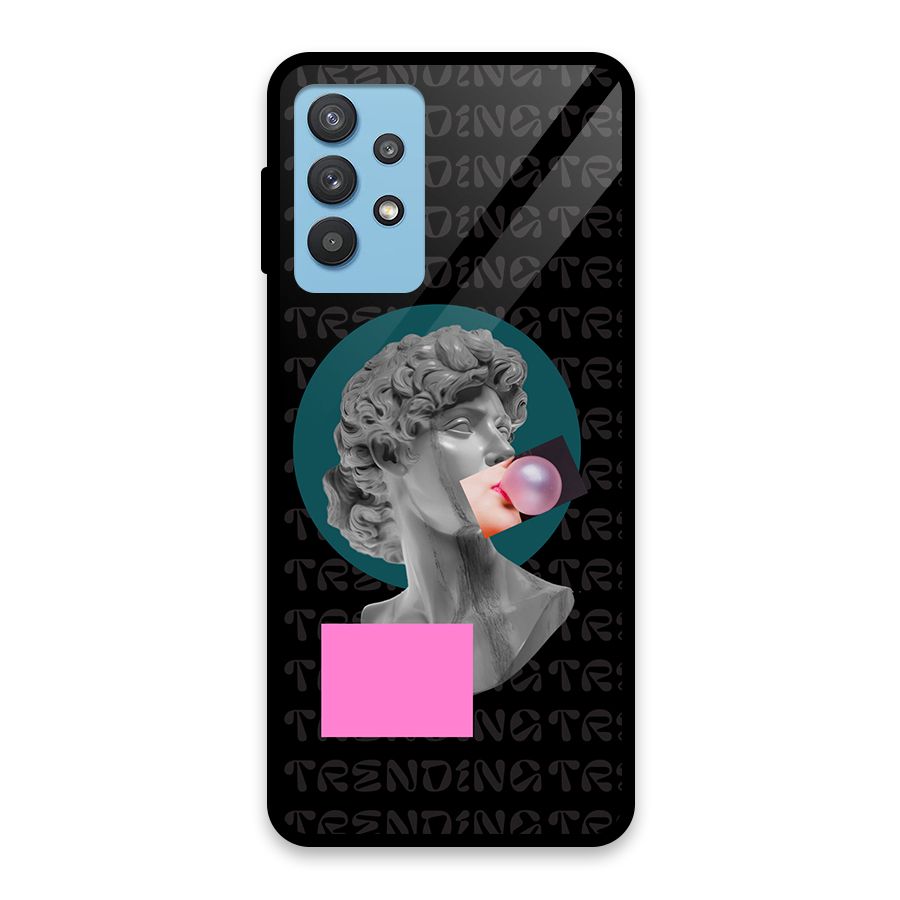 Trending Typo Glass Back Case for Galaxy M32 5G