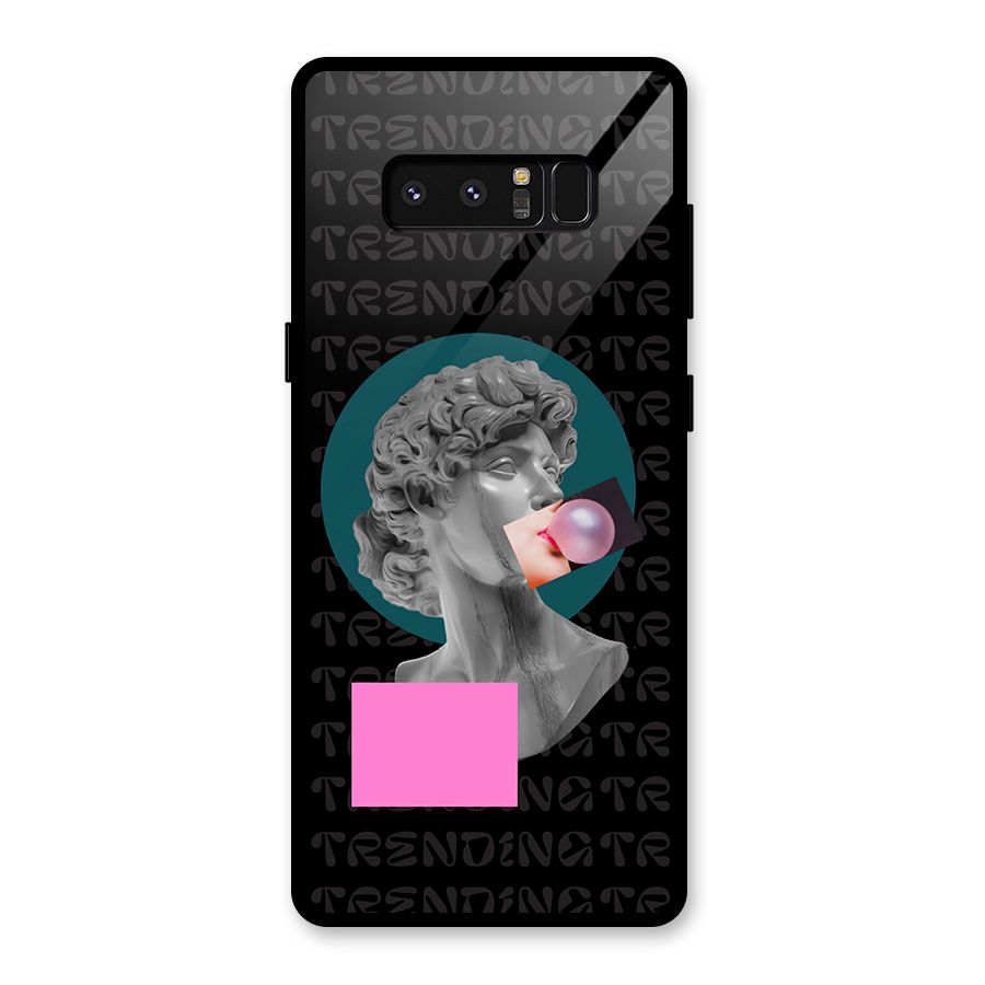 Trending Typo Glass Back Case for Galaxy Note 8