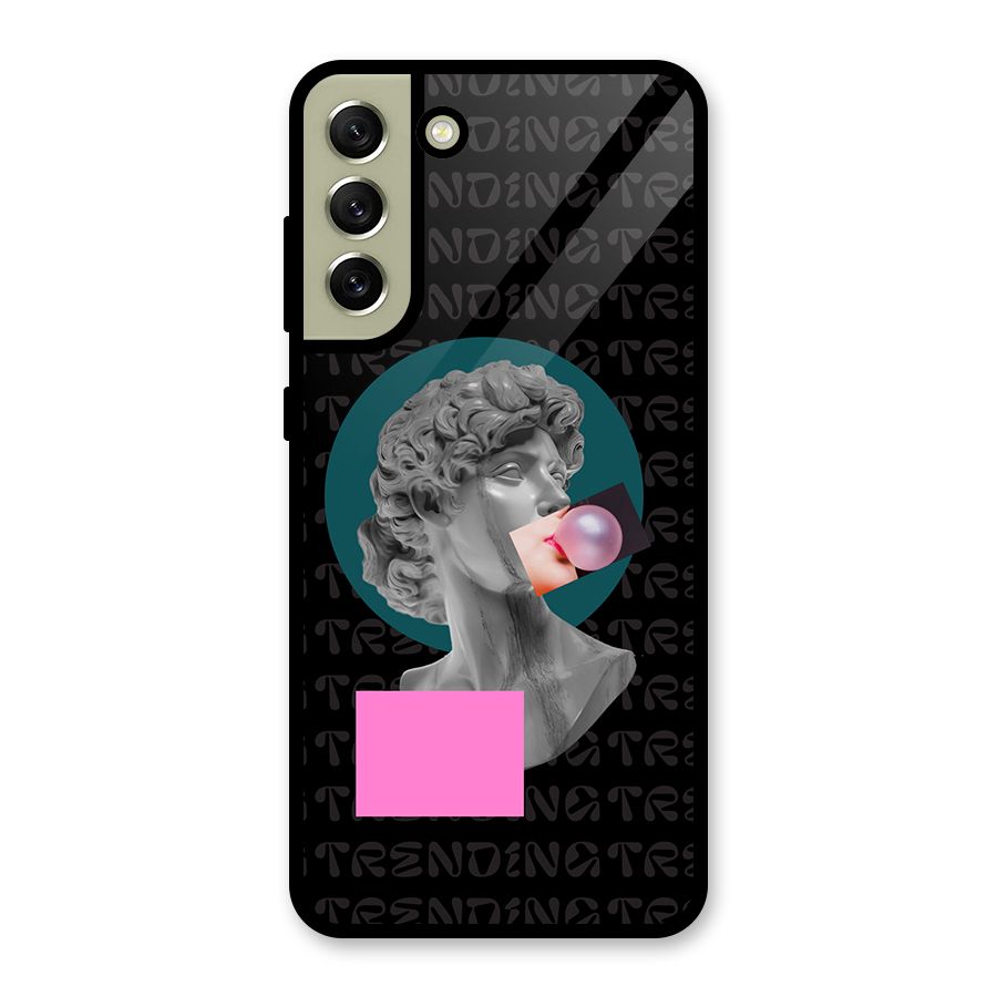 Trending Typo Glass Back Case for Galaxy S21 FE 5G