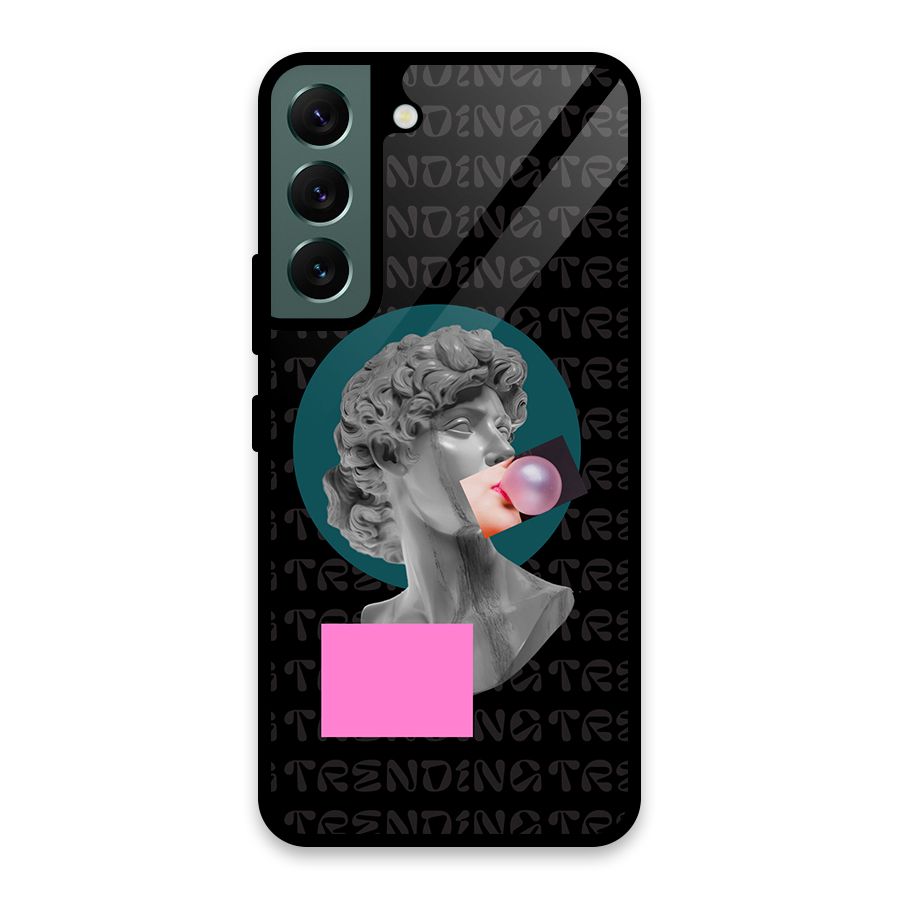 Trending Typo Glass Back Case for Galaxy S22 5G