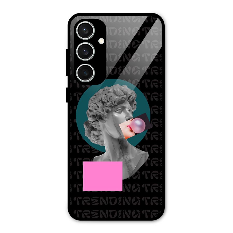 Trending Typo Glass Back Case for Galaxy S23 FE