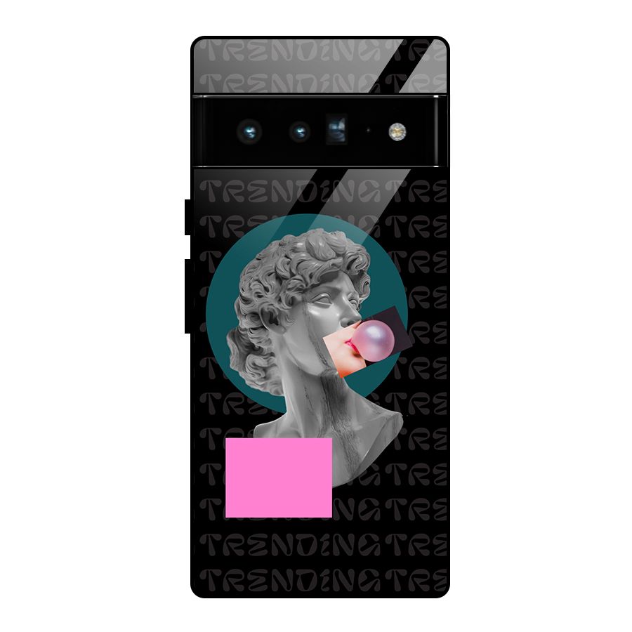 Trending Typo Glass Back Case for Google Pixel 6 Pro