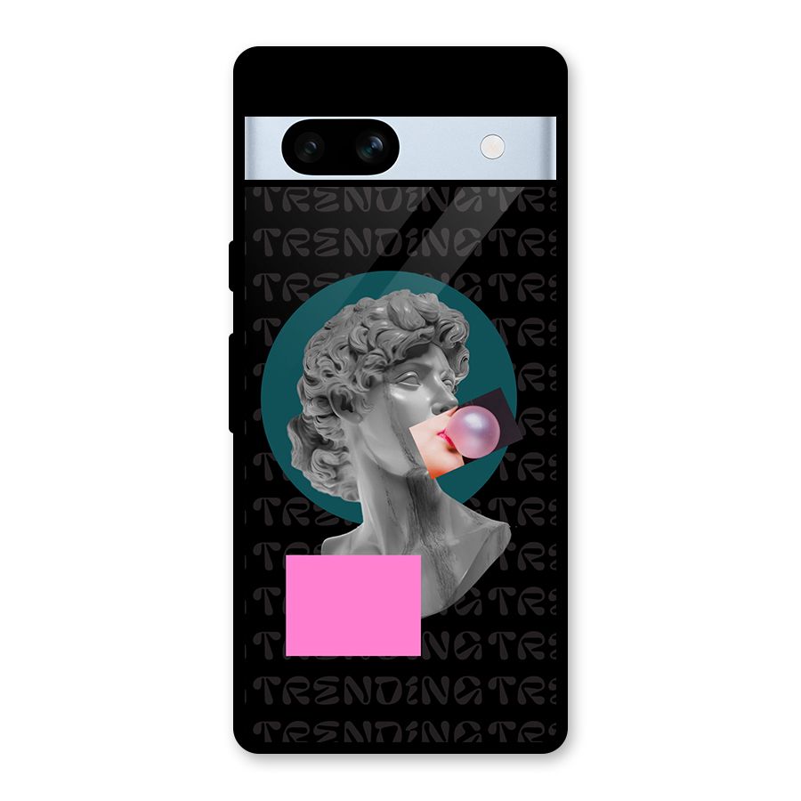 Trending Typo Glass Back Case for Google Pixel 7a