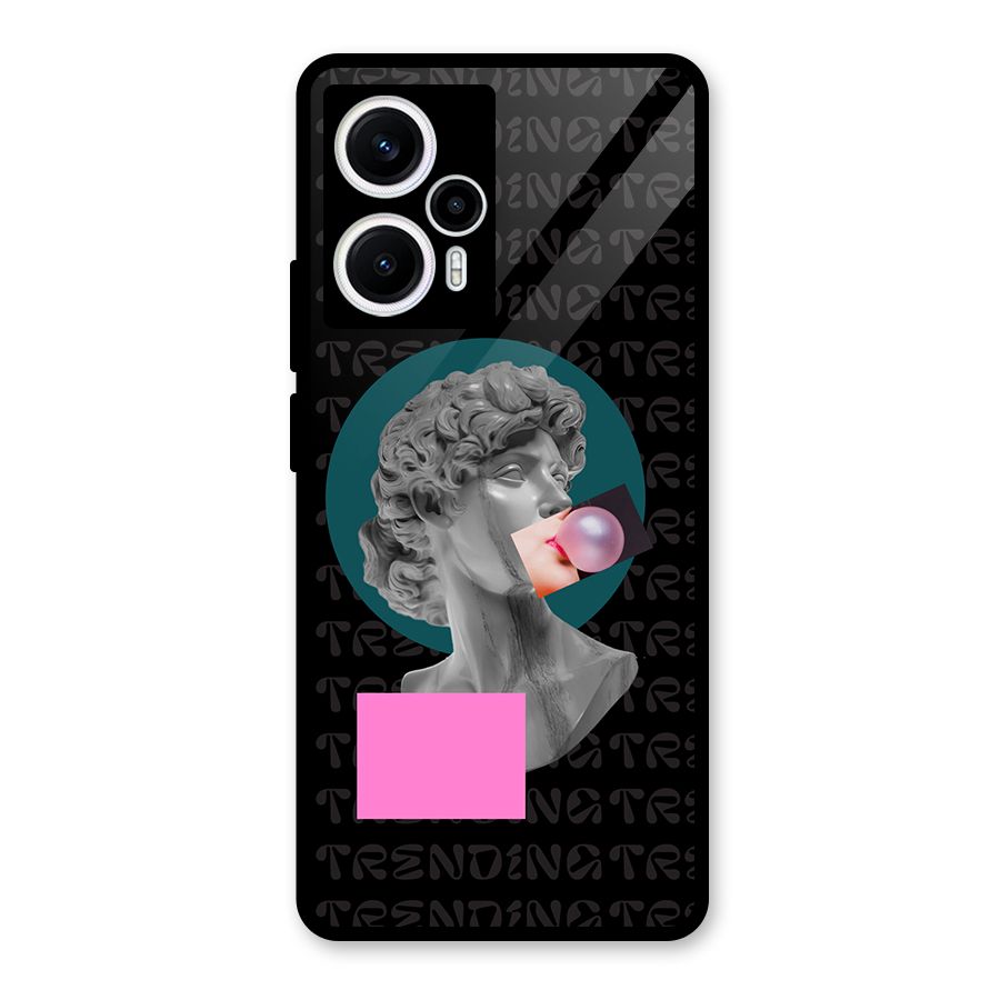 Trending Typo Glass Back Case for Poco F5