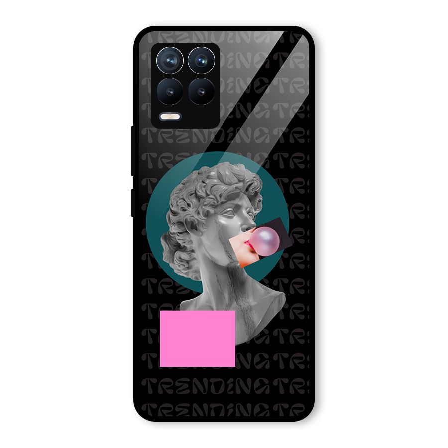 Trending Typo Glass Back Case for Realme 8 Pro