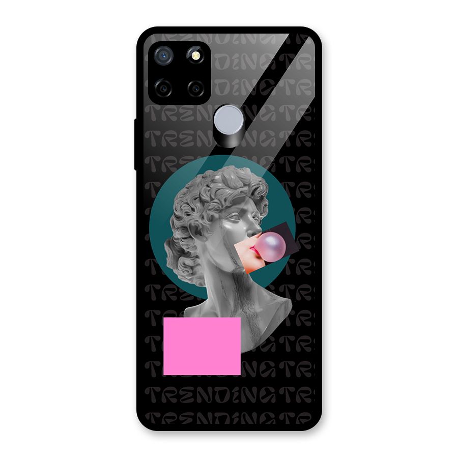 Trending Typo Glass Back Case for Realme C12