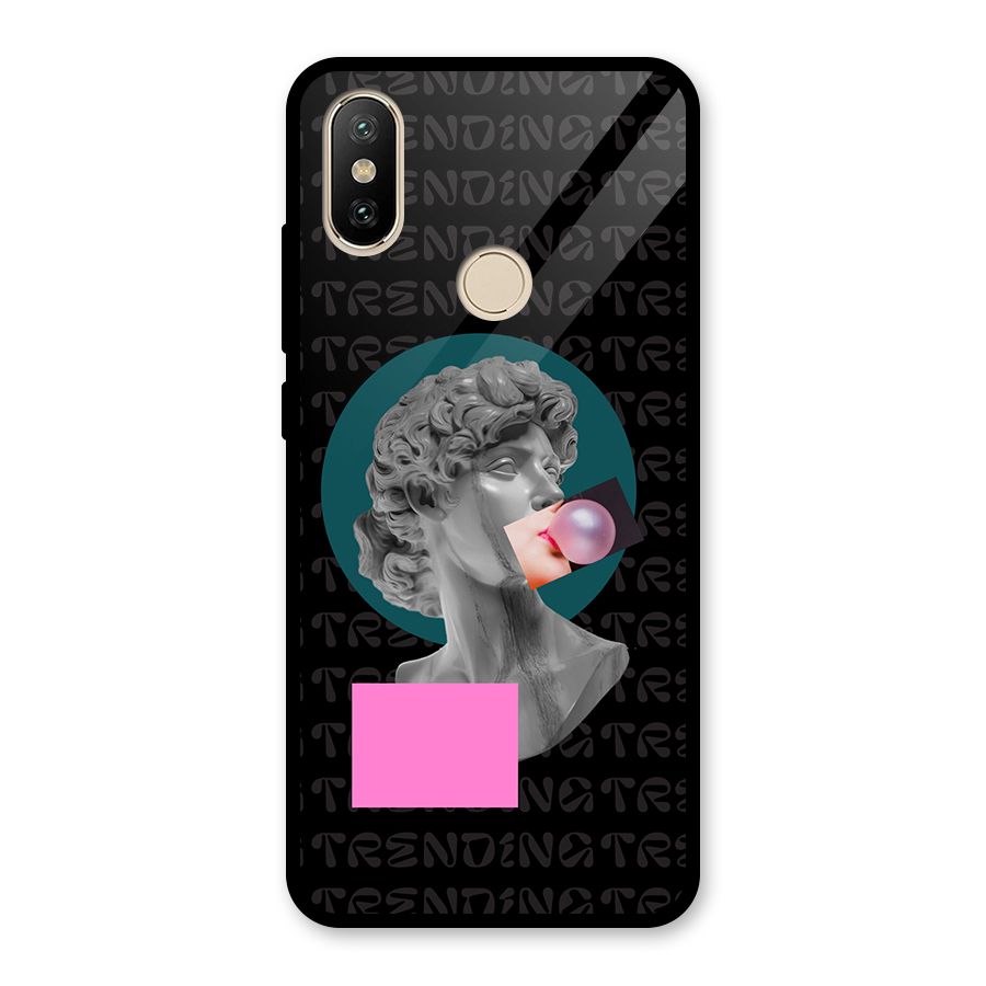 Trending Typo Glass Back Case for Redmi A2