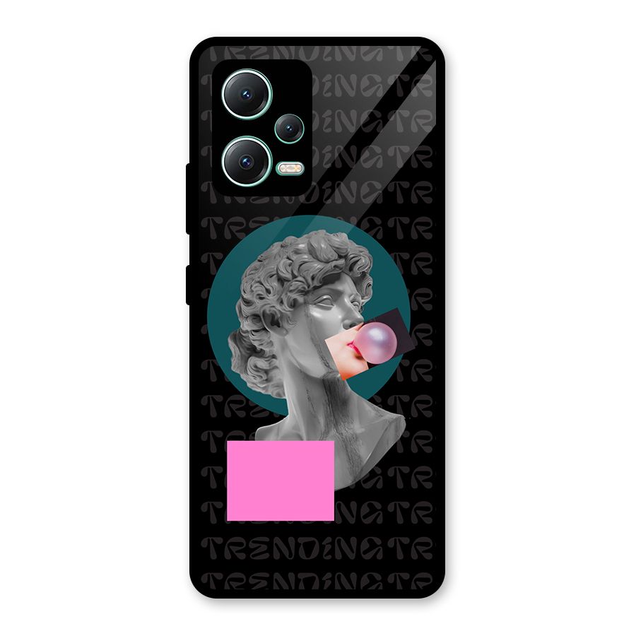 Trending Typo Glass Back Case for Redmi Note 12 5G