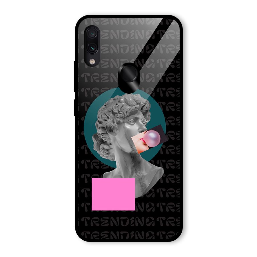 Trending Typo Glass Back Case for Redmi Note 7S