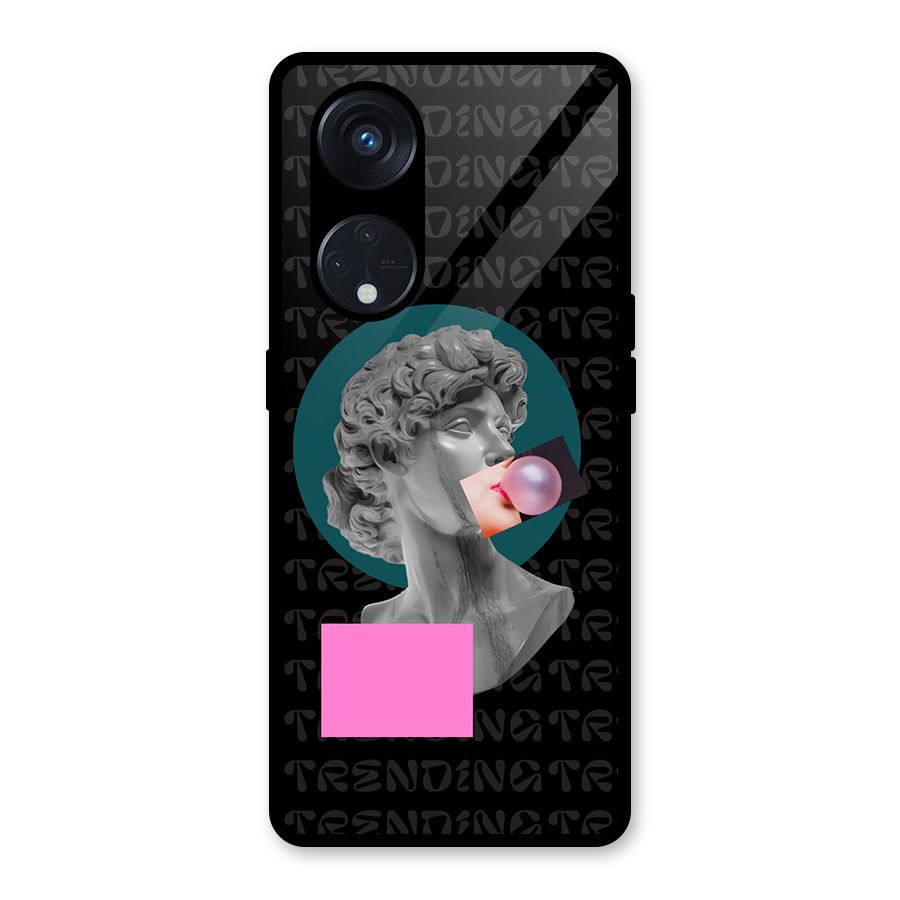 Trending Typo Glass Back Case for Reno8 T 5G