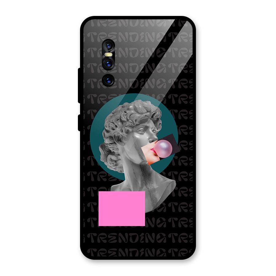 Trending Typo Glass Back Case for Vivo V15 Pro