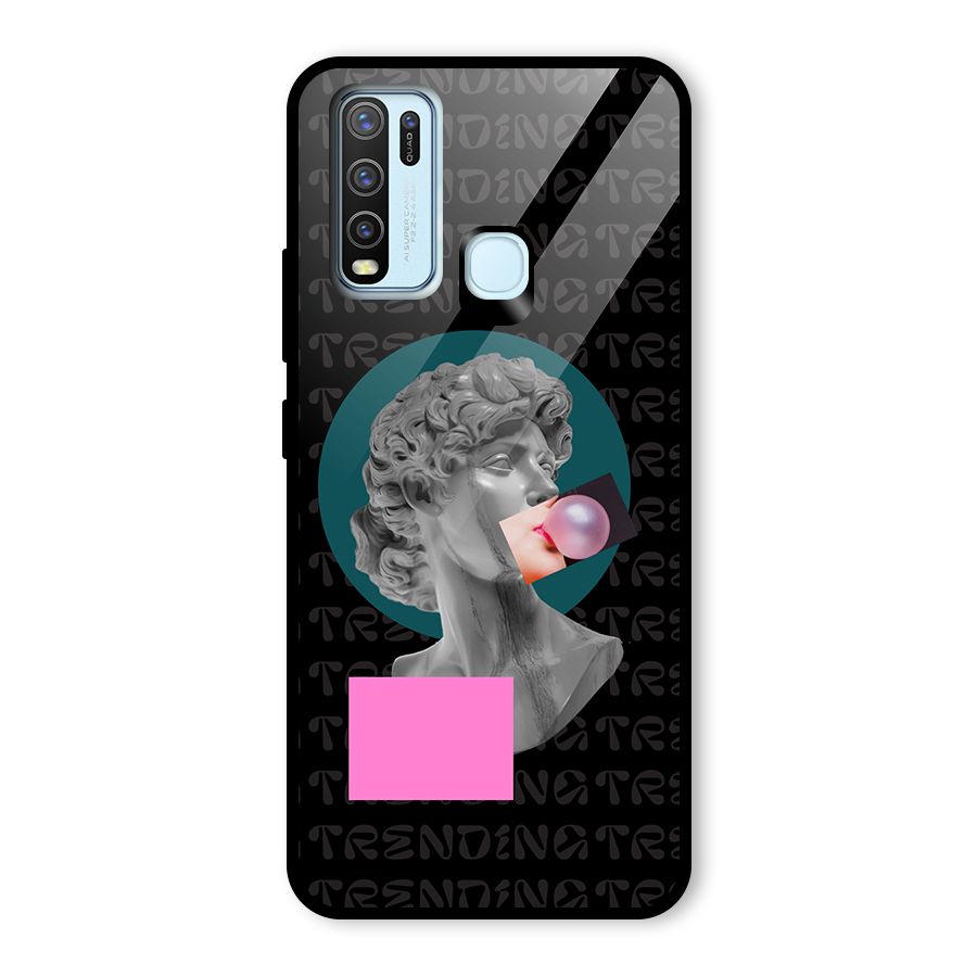 Trending Typo Glass Back Case for Vivo Y30