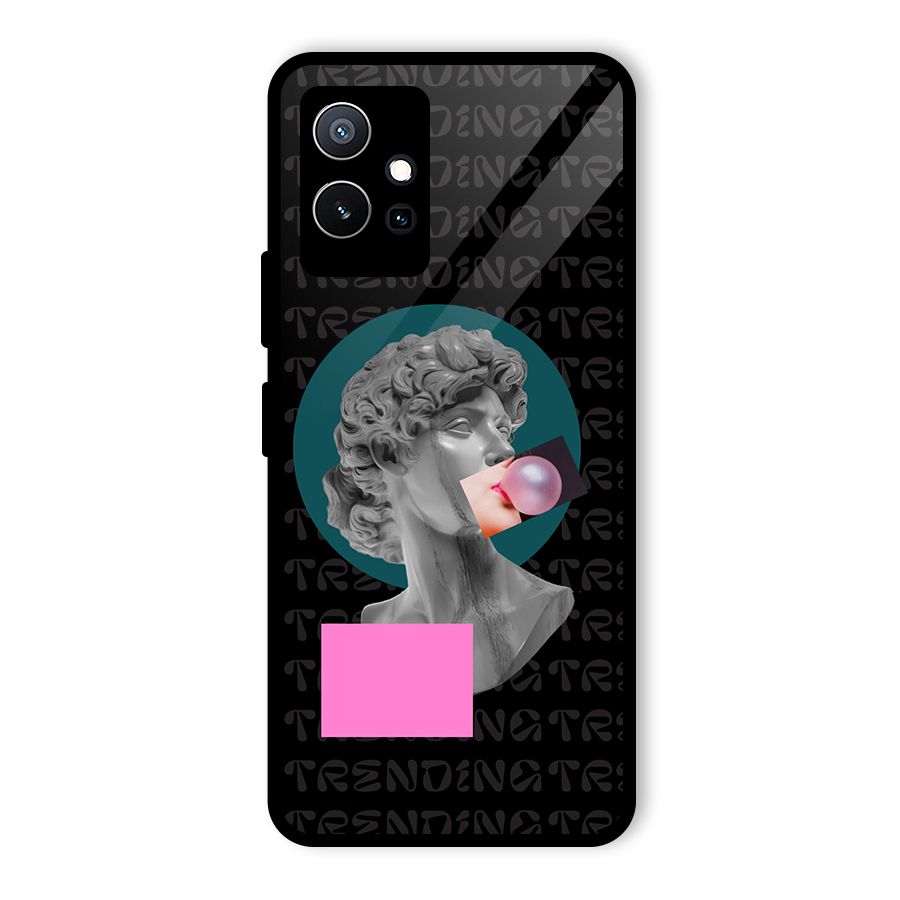 Trending Typo Glass Back Case for Vivo Y75 5G