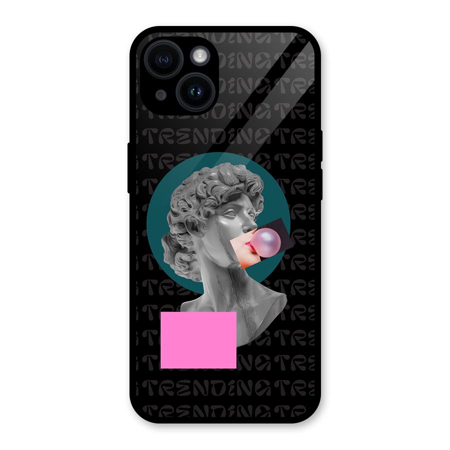 Trending Typo Glass Back Case for iPhone 14