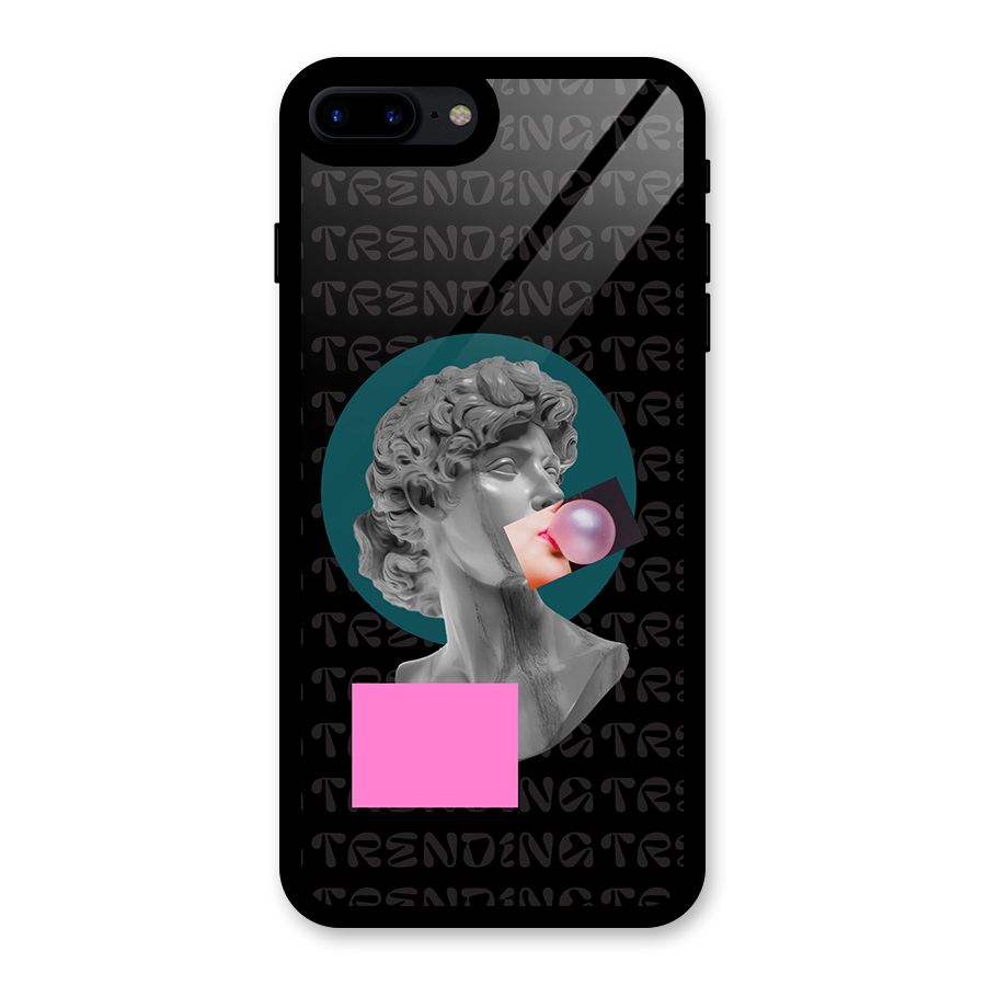 Trending Typo Glass Back Case for iPhone 8 Plus