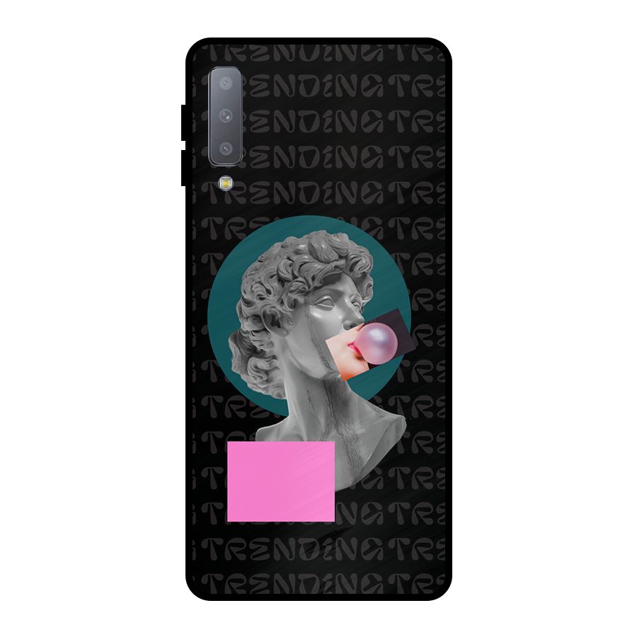 Trending Typo Metal Back Case for Galaxy A7 (2018)