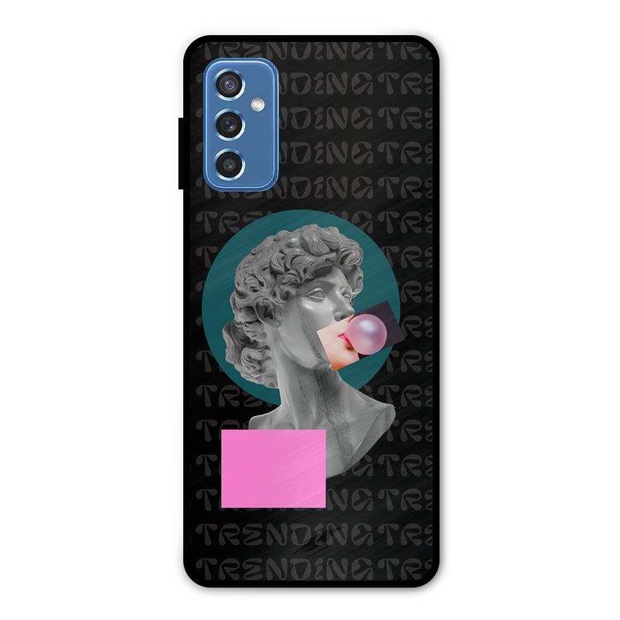 Trending Typo Metal Back Case for Galaxy M52 5G
