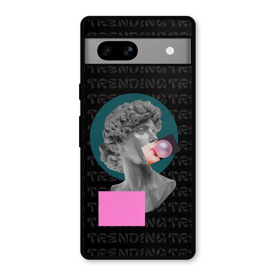 Trending Typo Metal Back Case for Google Pixel 7a