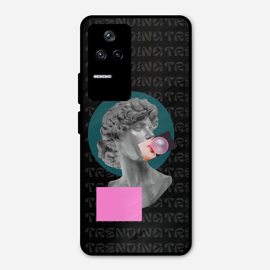 Trending Typo Metal Back Case for Poco F4 5G