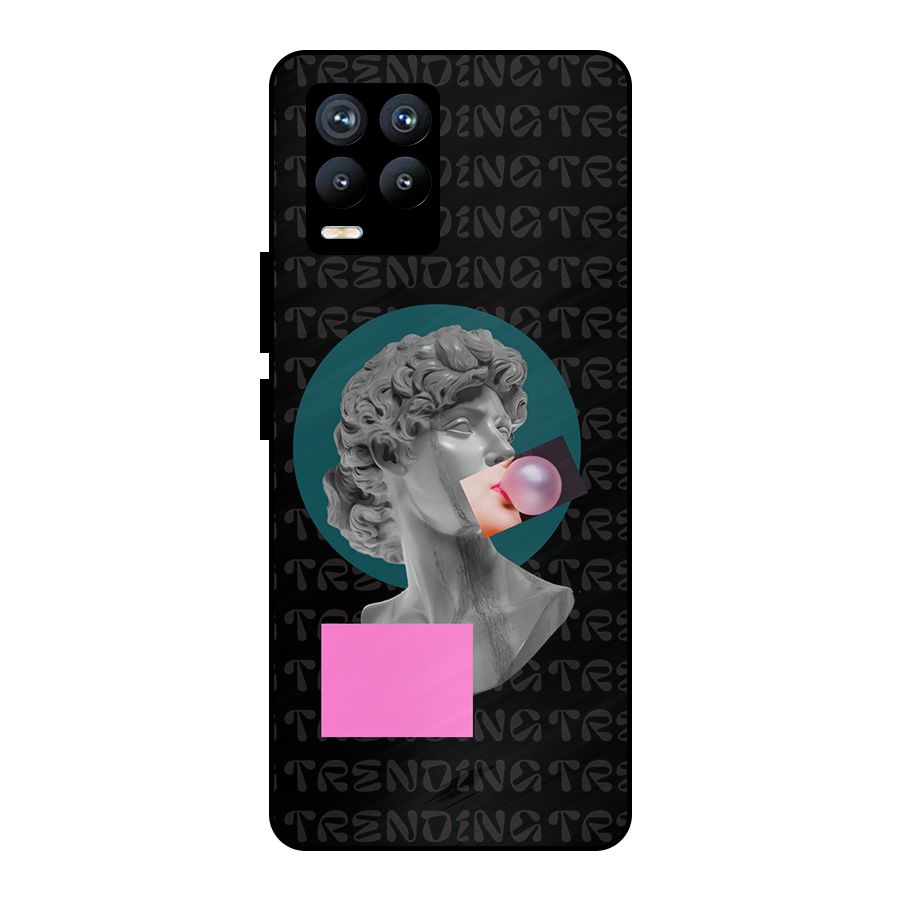 Trending Typo Metal Back Case for Realme 8 Pro