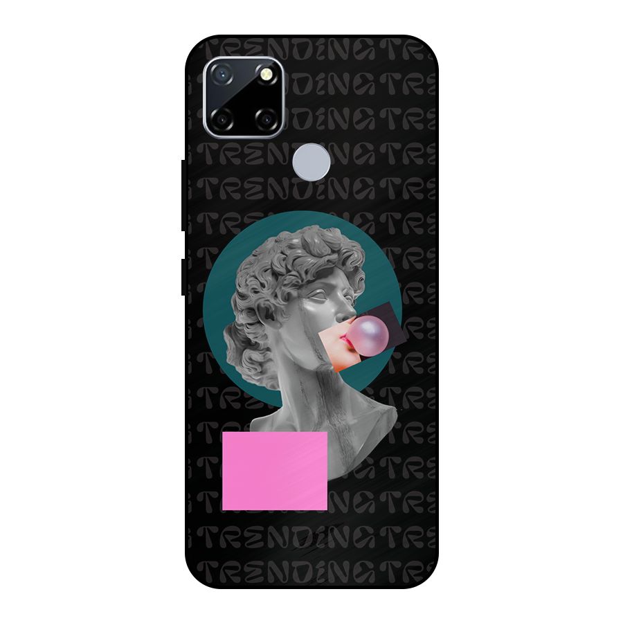 Trending Typo Metal Back Case for Realme Narzo 20