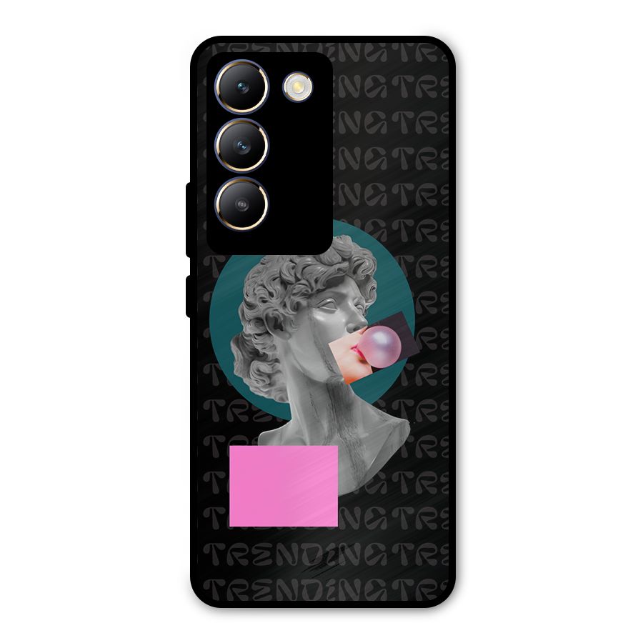 Trending Typo Metal Back Case for Vivo T3 5G