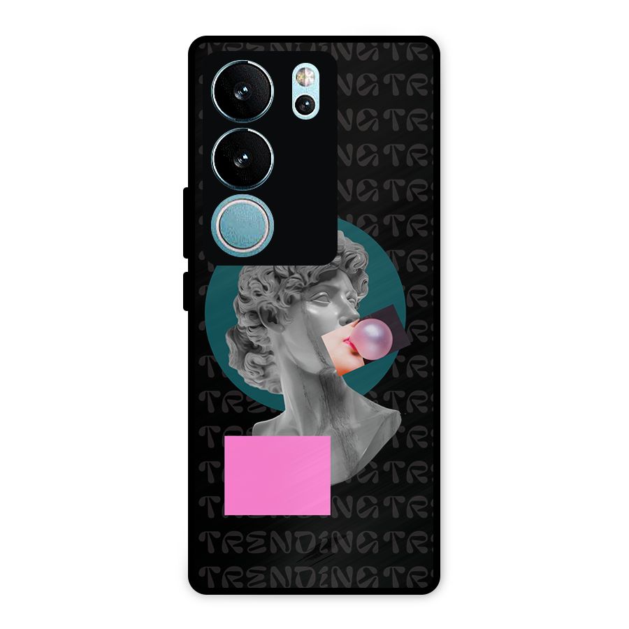 Trending Typo Metal Back Case for Vivo V29 Pro